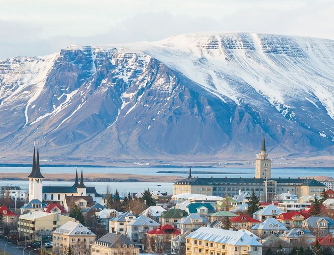 Island Familienreise - Aussicht Reykjavic