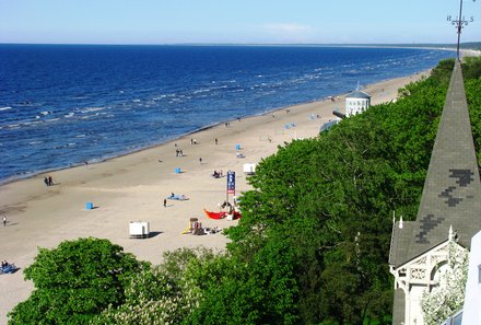 Baltikum for family - Jurmala - Strand mit Meer