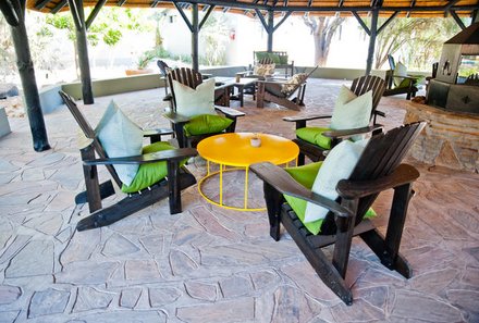 Namibia for family - Namib Desert Lodge - Terrasse