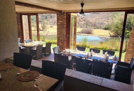 Südafrika Familienreise - Südafrika for family - Pilanesberg Nationalpark - Kwa Maritane Bush Lodge - Restaurant