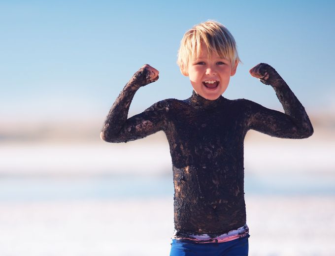 Jordanien mit Kindern - Jordanien for family - Kind am Toten Meer