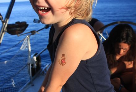Familienreise Griechenland - Griechenland for family - Segelreise - Kind auf Yacht