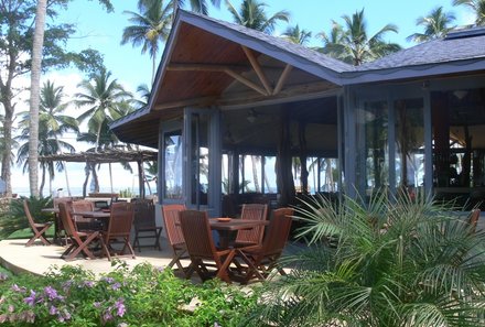 Dominikanische Republik mit Kindern - Dom Rep Familienreise - Las Terrenas - Hotel Alisei - Restaurantterrasse