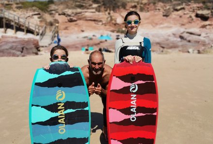 Algarve for family - Familienreise Algarve mit Kindern - Bodyboards