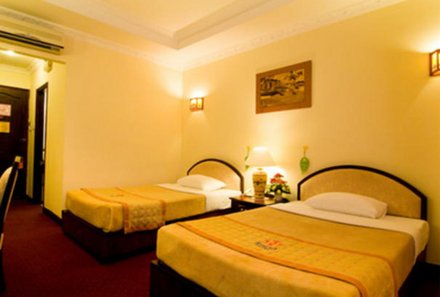 Vietnam for family individuell - Huong Sen Hotel - Schlafzimmer