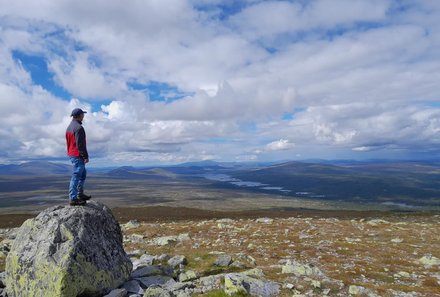 Schweden Familienreise - Schweden Family & Teens - Idrefjäll Wanderung Blick