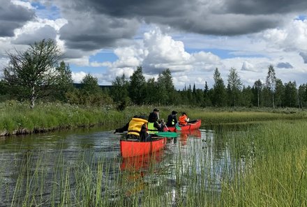 Schweden for family - Schweden Sommer - Kanufahrt mit Kindern