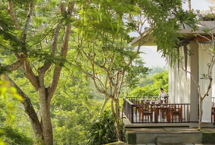 Bali for family deluxe - Familienreise Bali mit Kindern - Maya Ubud Resort - Restaurant