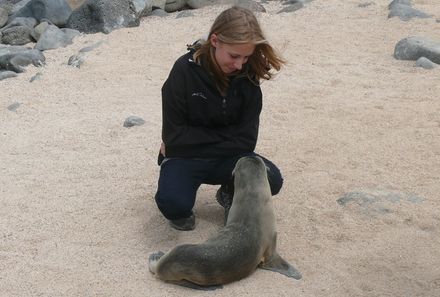 Galapagos mit Jugendlichen - Robbe