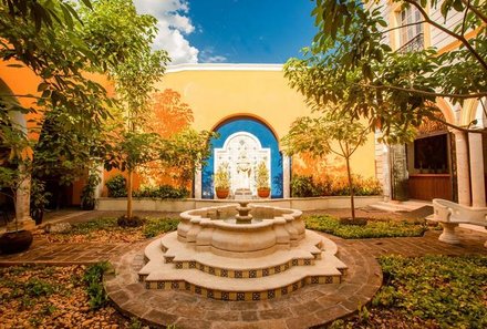 Mexiko for family individuell - Hotel La Mision de Fray Diego - Brunnen