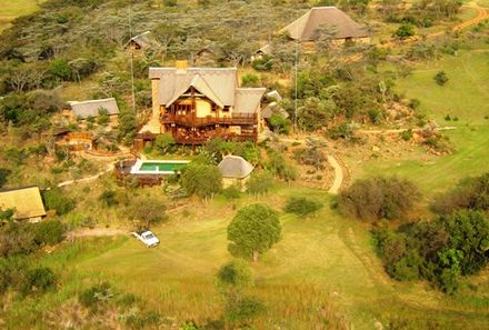 Südafrika mit Kindern - Kololo von oben