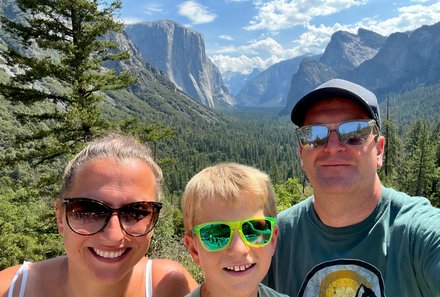 USA Familienreise - USA Westküste for family - Familie im Yosemite Nationalpark