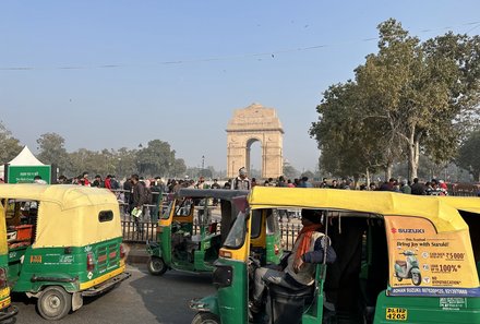 Indien for family - Indien Familienreise - Delhi Tuk Tuks und India Gate