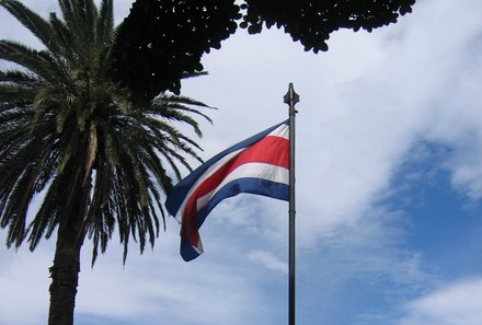 Costa Rica Familienreise mit Kindern - Costa Rica for family individuell - Flagge