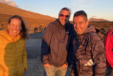 Teneriffa Familienurlaub - Teneriffa for family - Gruppenbild oben im Teide Nationalpark