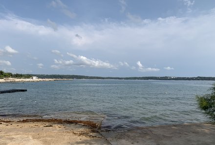 Kroatien mit Kindern - Kroatien for family - Novigrad - Blick aufs Meer