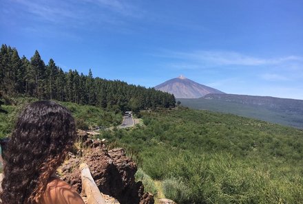 Teneriffa Familienurlaub - Teneriffa for family - Stopp am Aussichtspunkt - Teide Nationalpark