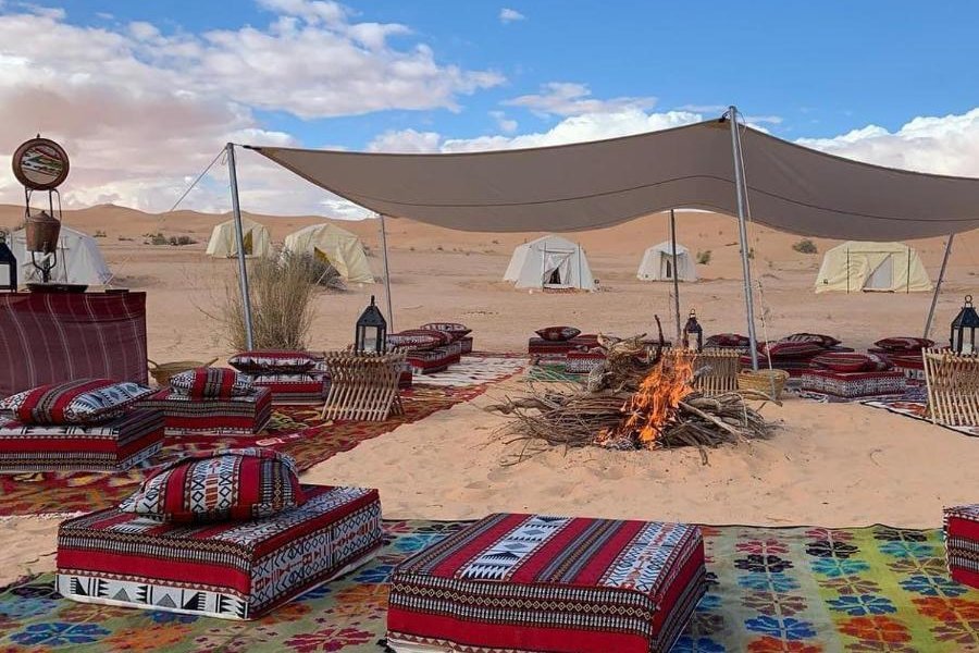Familienurlaub Tunesien - Übernachtung im Wüstencamp Abdelmoula