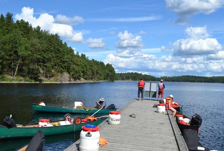 Familienreisen Schweden - Schweden for family im Kanu - Steg