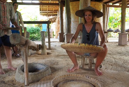 Laos und Vietnam Familienreise - Laos und Vietnam Reise mit Kindern - Living Land Farm Reisanbau lernen