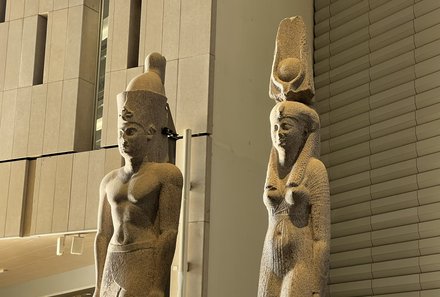 Familienreise Ägypten - Ägypten for family - Grand Egyptian Museum - Statuen