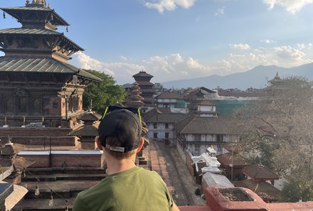 Nepal Familienreisen - Nepal for family - Blick auf Kathmandu