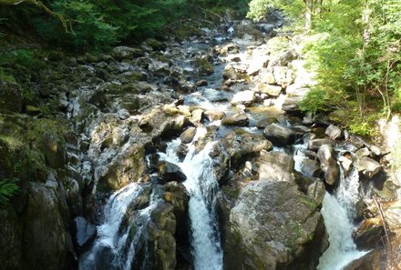 Schottland Familienreise - Schottland mit Kindern - Pitlochry Wasserfall