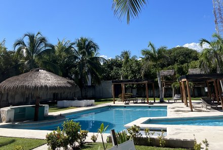 Mexiko Familienreise - Mexiko for family - Puerto Morelos - Hotel & Beach Club Ojo de Agua - Pool