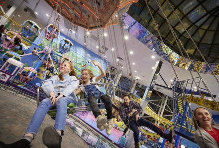Westkanada Camping for family - Rocky Mountains mit Kindern - Kinderkarussel