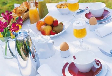 Bretagne Familienreise - Bretagne mit Kindern - Frühstück in der Unterkunft