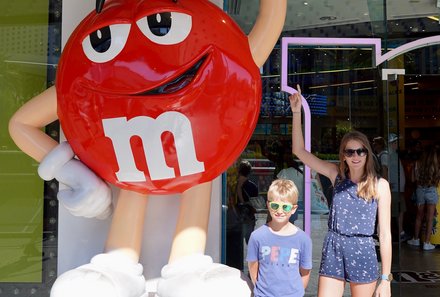 USA Reise mit Kindern Erfahrungen und Tipps - Las Vegas mit Kindern - M&Ms Shop