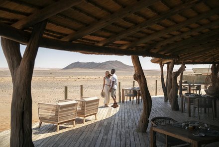 Individuelle Namibia Familienreise Deluxe - Wilderness Little Kuala - Terrasse