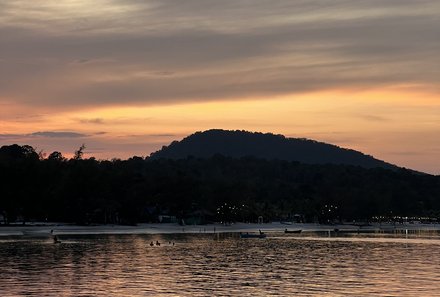 Vietnam & Kambodscha Familienreisen - Kambodscha - Koh Rong Samloem - Sonnenuntergang