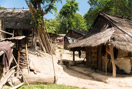 Laos und Vietnam Familienreise - Laos und Vietnam Reise mit Kindern - Dorf in Laos