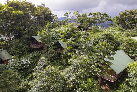 Familienurlaub Costa Rica - Costa Rica for family - La Tigra Lodge von oben