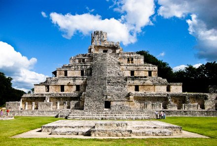 Mexiko Familienreise - Calakmul - Blick auf Mayastätte