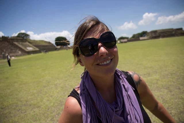 Mexiko mit Kindern - Andrea in Monte Alban