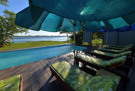 Namibia & Botswana mit Jugendlichen - Namibia & Botswana Family & Teens -Freizeit auf der Zambezi Mubala Lodge - Pool