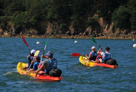 Bretagne Familienreise - Bretagne mit Kindern - Kajakausflug