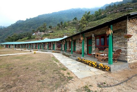 Nepal Familienreisen - Nepal for family - Landruk Lodge - Außen