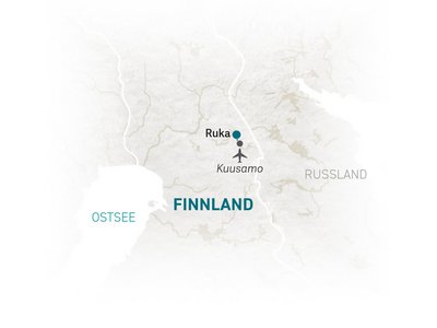Finnland Familienurlaub - Finnland for family Winter - Reiseroute 2024