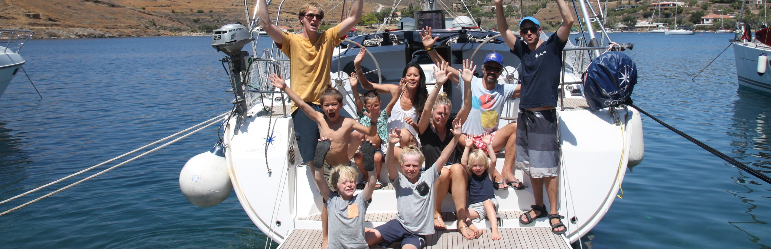 Griechenland Segeln mit Kindern - Griechenland Segeln for family - Familien auf Segelboot