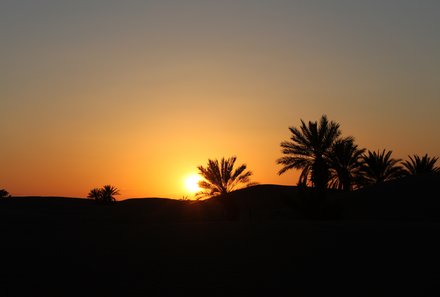 Marokko mit Kindern - Sonnenuntergang