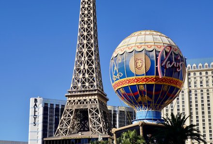 USA Südwesten mit Kindern - USA Westküste for family individuell - Abenteuer im Wilden Westen -Las Vegas Pariser Eiffelturm Nachbau