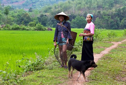 Laos und Vietnam Familienreise - Laos und Vietnam Reise mit Kindern - Einheimische in Mai Chau