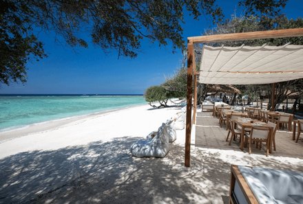 Bali for family deluxe - Familienreise Bali mit Kindern - Pondok Santi Gili Trawangan - Strand