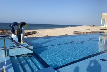 Oman mit Kindern individuell - Oman for family individuell - Turtle Beach Resort - Pool