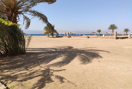 Reisebericht Jordanien Rundreise mit Kindern - Strand am Roten Meer in Aqaba