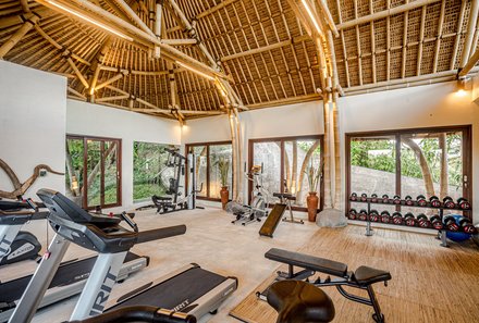 Bali for family deluxe - Familienreise Bali mit Kindern - Munduk Moding Plantation - Fitnessstudio