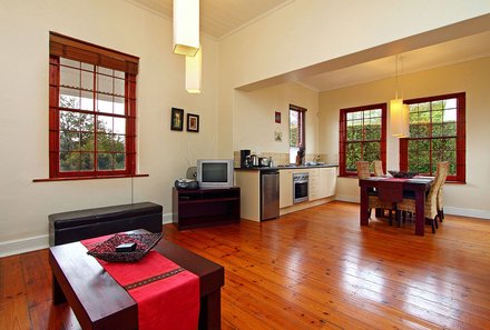 Familienreise Garden Route - Cape Paradise Lodge and Apartments - Leopard Apartments - Zimmer